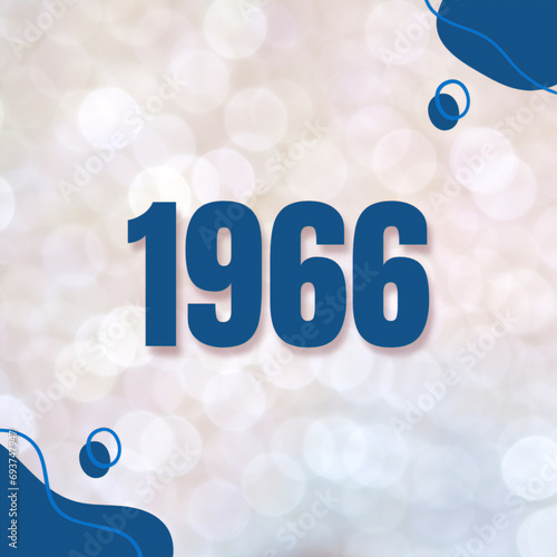 Vintage 1966 birthday, Made in 1966 Limited Edition, born in 1966 birthday design. 3d rendering flip board year 1966.