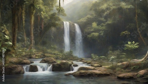 Image_of_peaceful_waterfall_in_the_rain