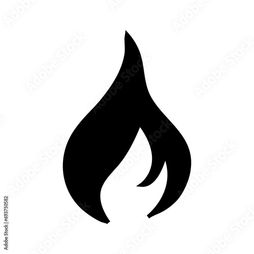 fire light symbol simple illustration on white background..eps