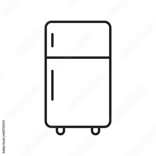 fridge freezer refrigerator condenser icon, flat trendy style illustration on white backgrounnd..eps