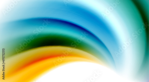 Color mixing liquid rainbow shape background