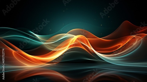 For the background, the lines' movement creates an animated wave..