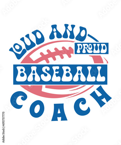 loud and proud baseball coach svg