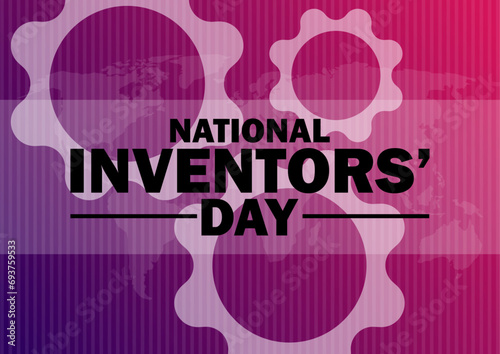 National Inventors' Day Vector Template Design Illustration. February 11. Suitable for greeting card, poster and banner