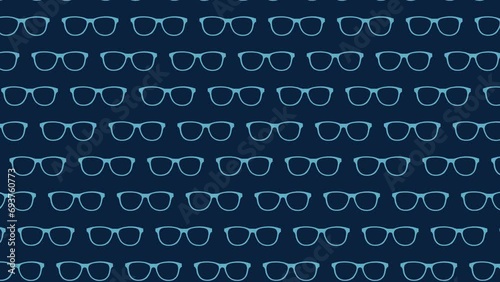 Background loop animation of glasses(blue2