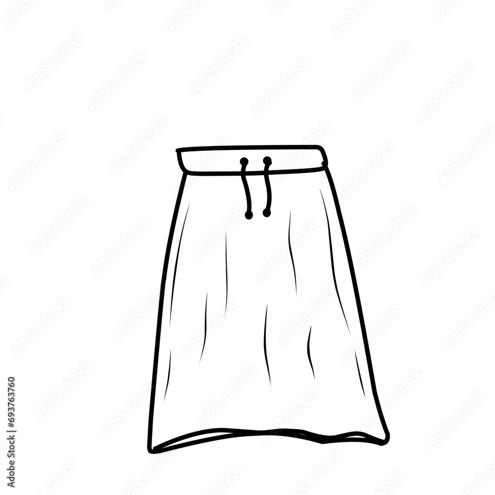 Hand Drawn Women Clothing Hand Drawn Women Clothing