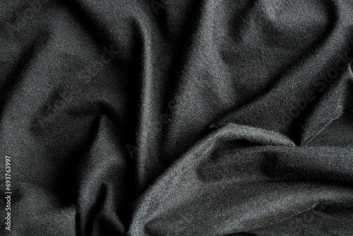 Canvas Print Textura de tela negra brillosa