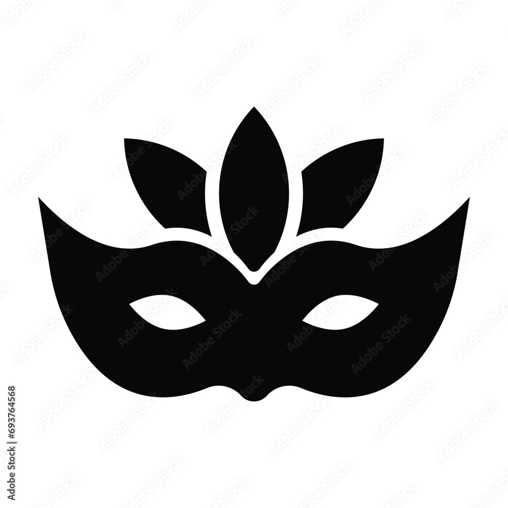 Carnival mask, circus mask, eye prop icon Carnival mask, circus mask, eye prop icon