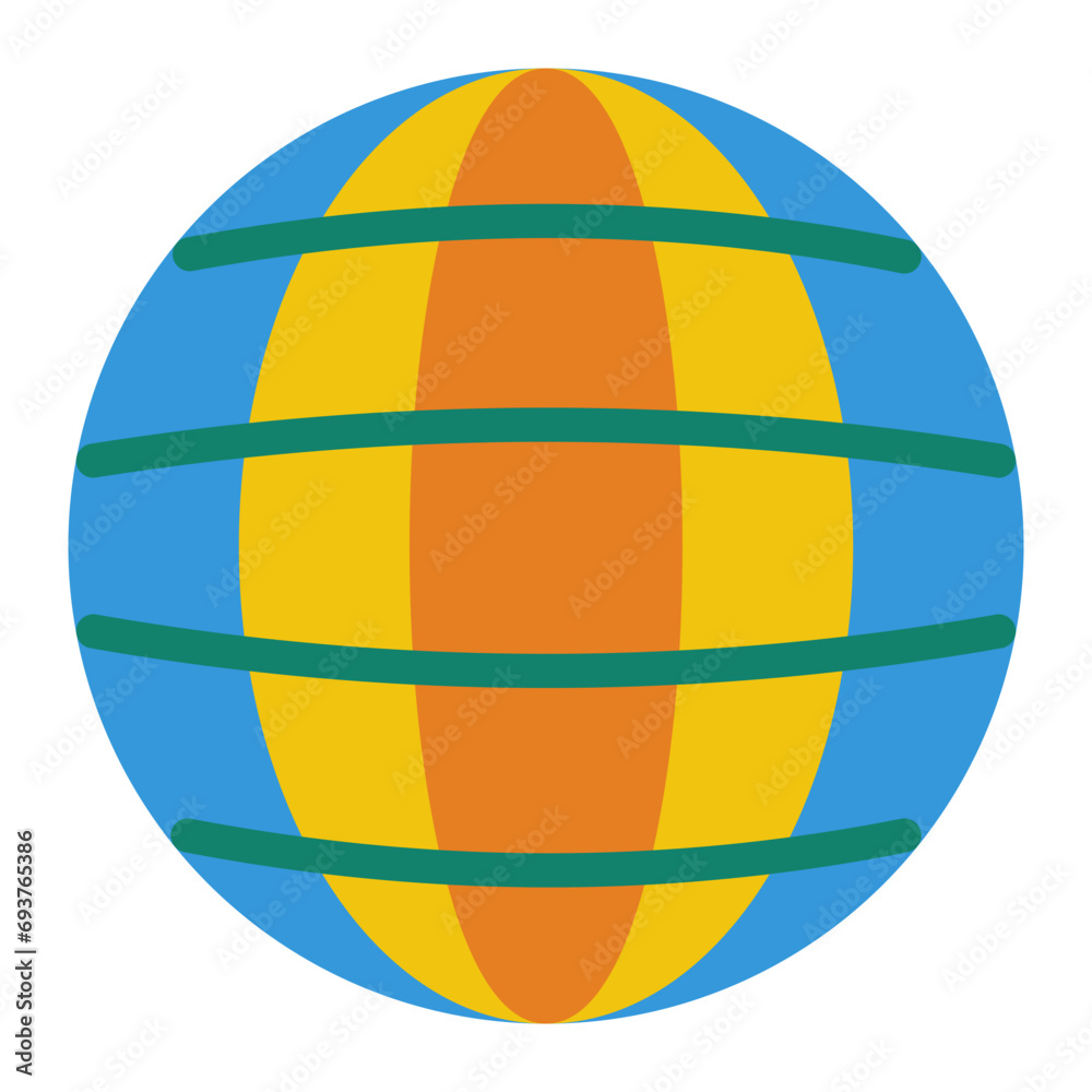 This is the World icon from the Education icon collection with an Color Fill style This is the World icon from the Education icon collection with an Color Fill style