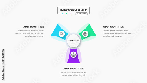 Vector infographic design template with 3 steps or options
