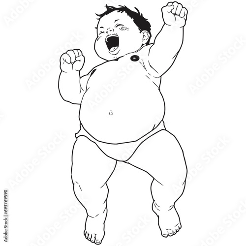Manga Boy Full Body Pose 55