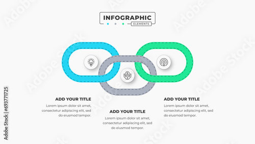 Vector infographic design template with 3 steps or options