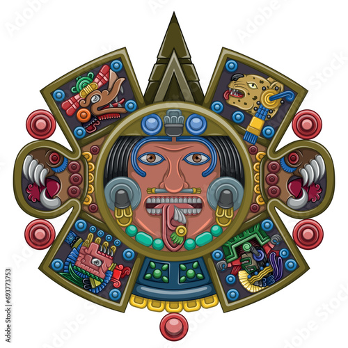 Solar calendar of the ancient Aztec civilization