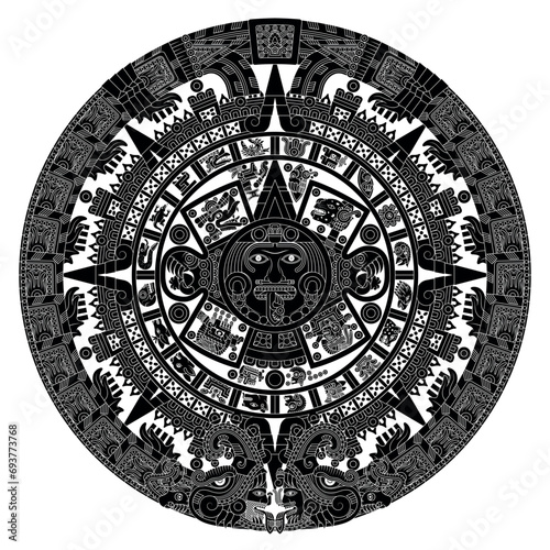 Solar calendar of the ancient Aztec civilization