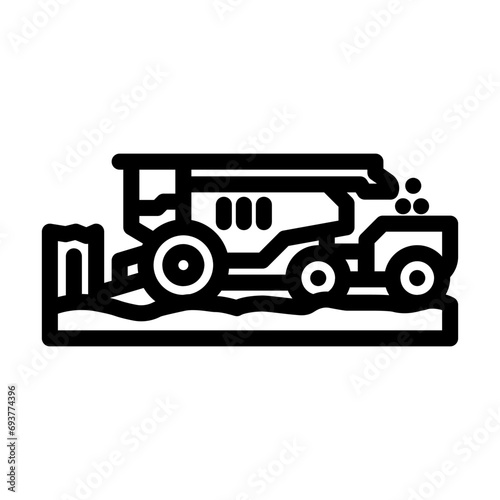 bioenergy harvesting biomass energy line icon vector. bioenergy harvesting biomass energy sign. isolated contour symbol black illustration