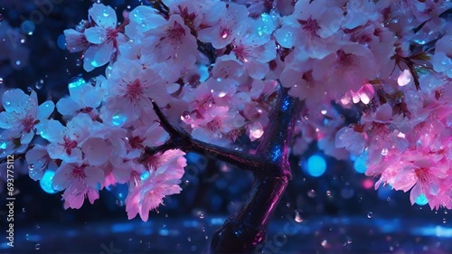 Beautiful autumn Flowers with water-drops in the petals, Beautiful nature creations, High resolution AI generated image