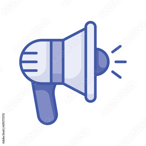 Grab this beautifully designed icon of megaphone in editable style, a customizable vector of loudspeaker
