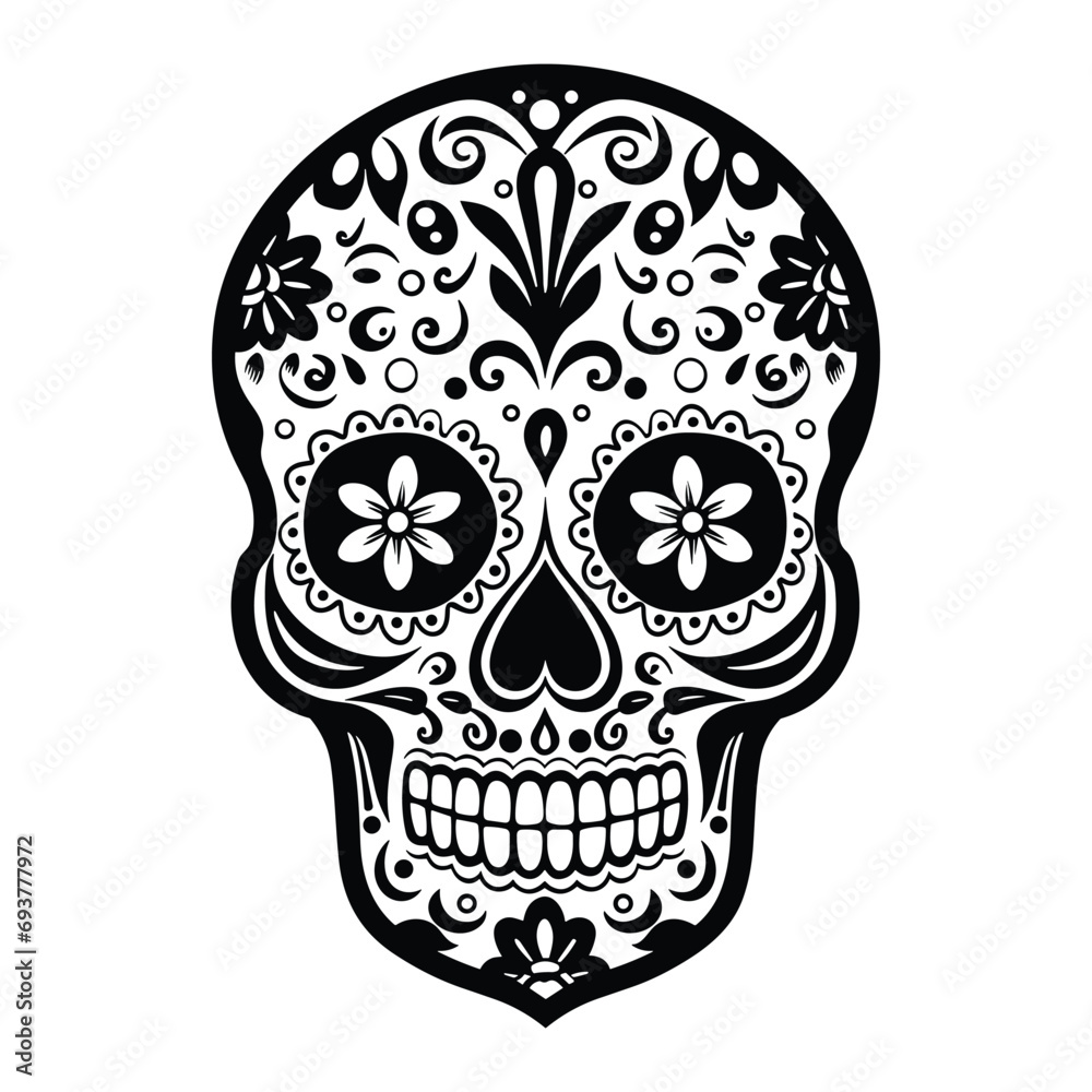 Sugar Skull Vector Illustration Sugar Skull Vector Illustration