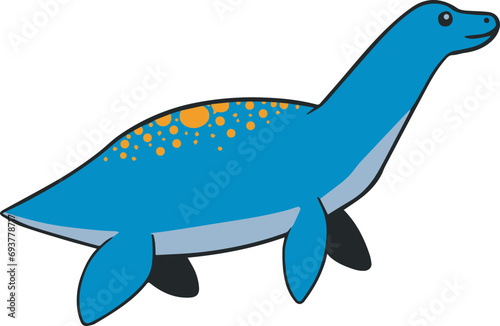 Plesiosaurus Vector Stickers