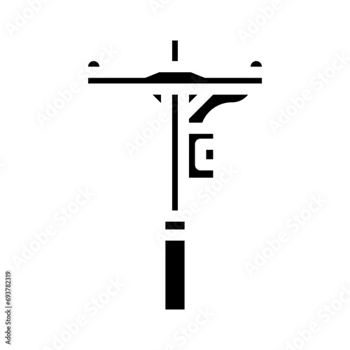 electric poles glyph icon vector. electric poles sign. isolated symbol illustration