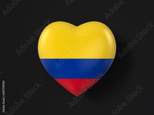 Colombia heart flag
