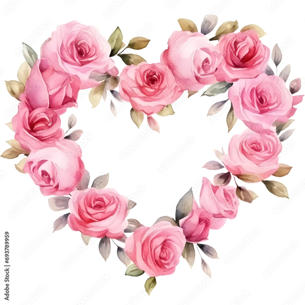 A Pink Rose Wreath