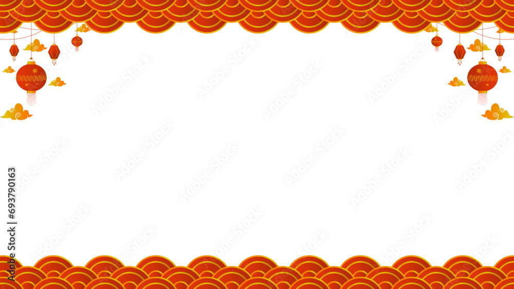 Chinese New Year PNG. Vector Chinese lantern on transparent background ...