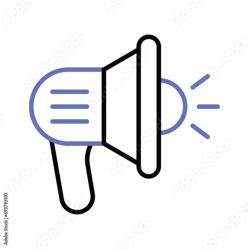 Grab this beautifully designed icon of megaphone in editable style, a customizable vector of loudspeaker
