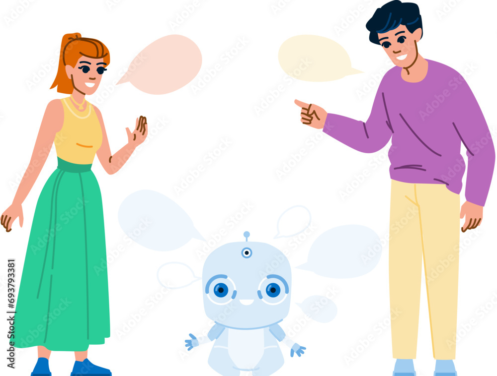voice ai personal assistant vector. smart intelligence, network artificial, intelligence speech voice ai personal assistant character. people flat cartoon illustration voice ai personal assistant vector. smart intelligence, network artificial, intelligence speech voice ai personal assistant character. people flat cartoon illustration