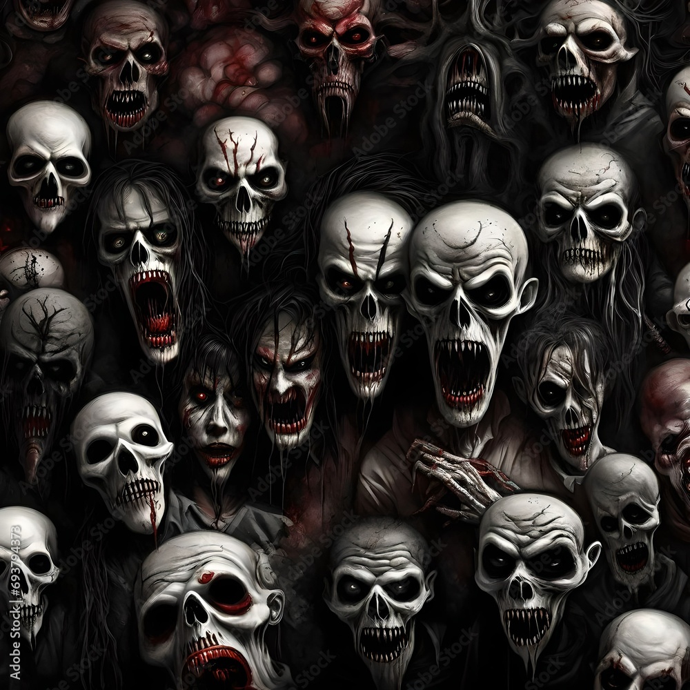skulls of the dead