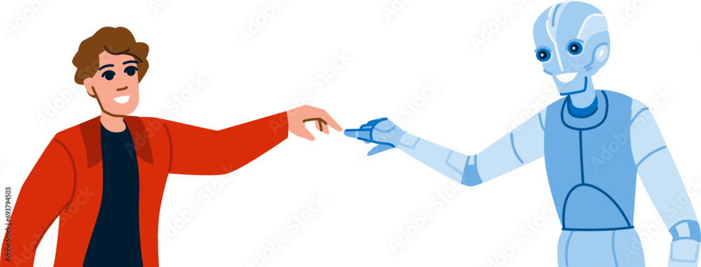 Future Human Computer Interaction Vector Innovation Hand Ai Machine Future Human Computer Interaction Vector Innovation Hand Ai Machine