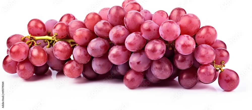 Red seedless grapes from a vineyard. Red seedless grapes from a vineyard.