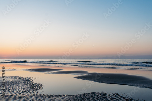 Fotografie Tidal Pool at sunrise on Hilton Head Island, SC Palmetto Dunes