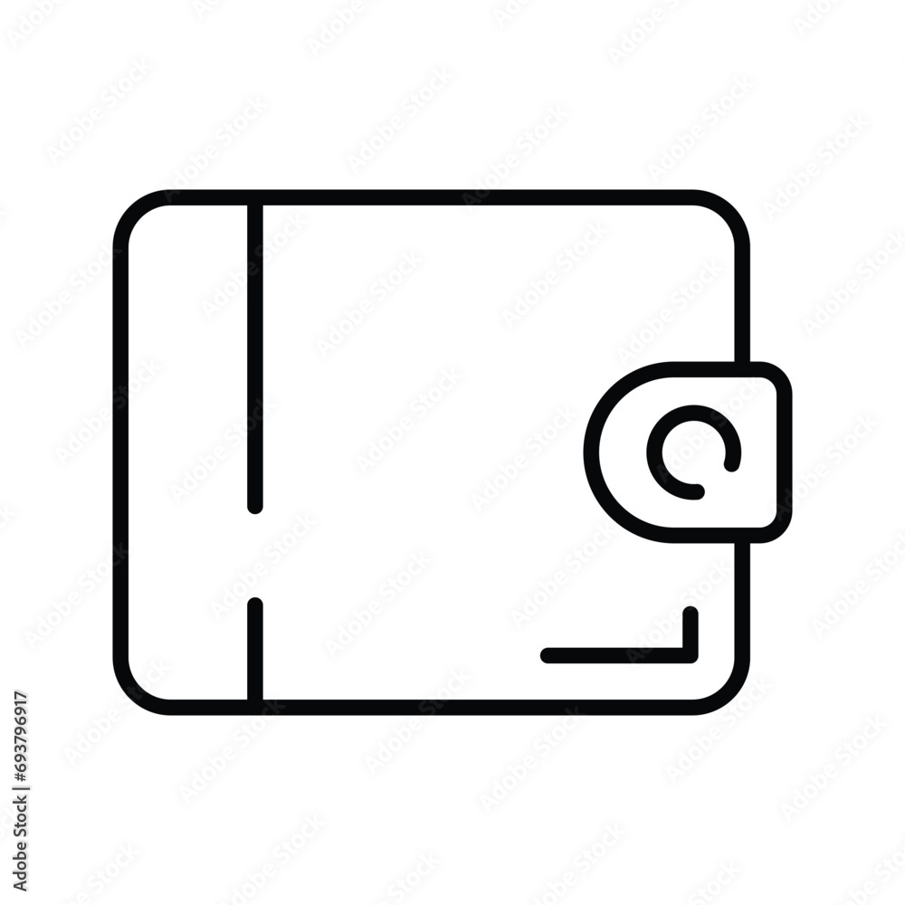 Vector of cash wallet, icon of wallet having currency in editable style Vector of cash wallet, icon of wallet having currency in editable style