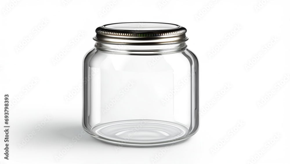 empty glass jar isolated empty glass jar isolated