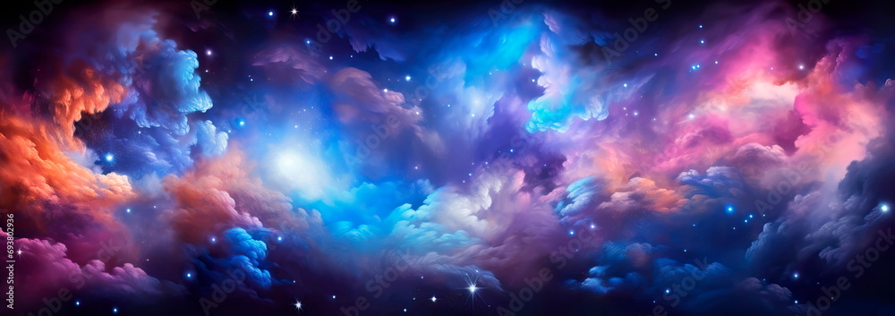 breathtaking cosmic landscape, nebulae and galaxies in space. breathtaking cosmic landscape, nebulae and galaxies in space.
