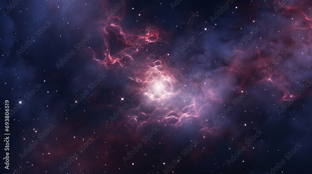 View of the nebula with stars in the background.