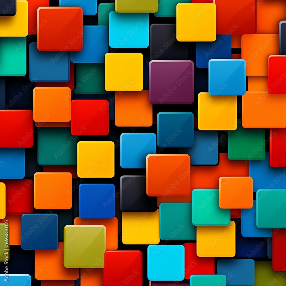 Square shape colorful pattern Square shape colorful pattern