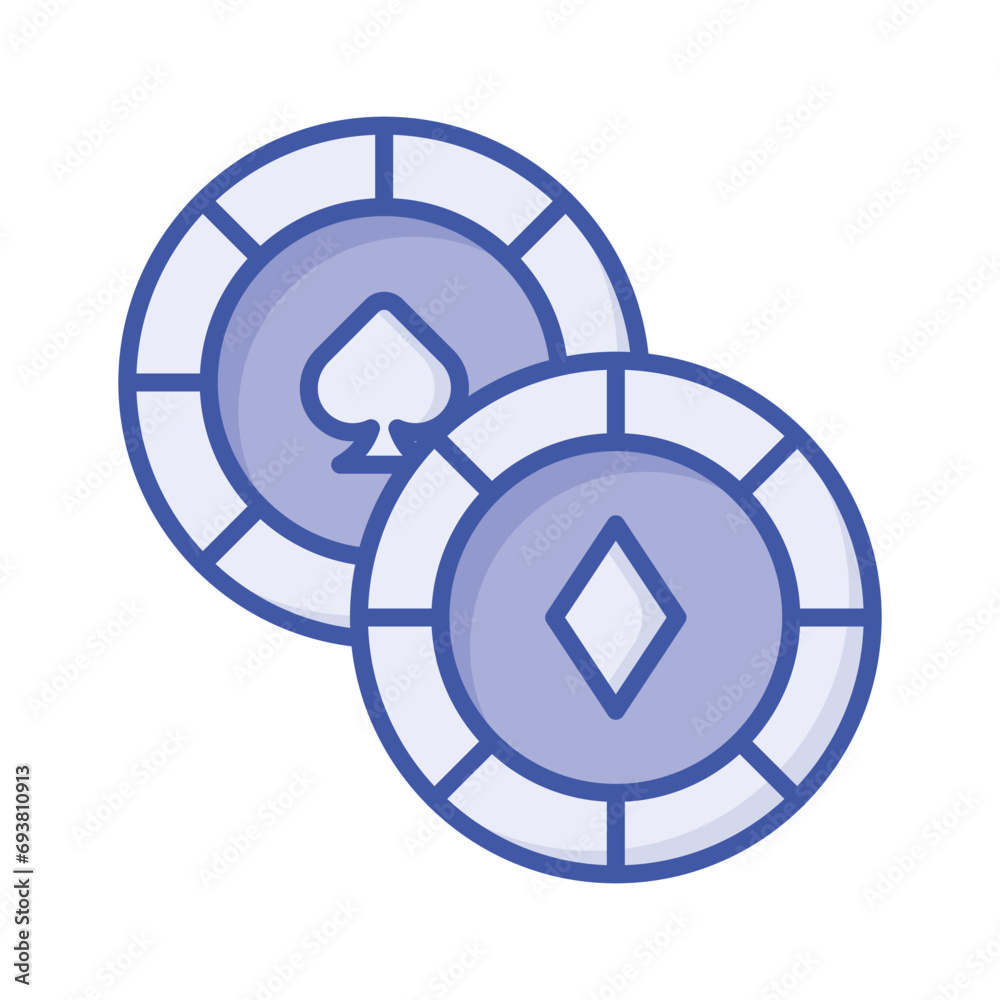 Gambling coins vector design in modern style, easy to use and download Gambling coins vector design in modern style, easy to use and download