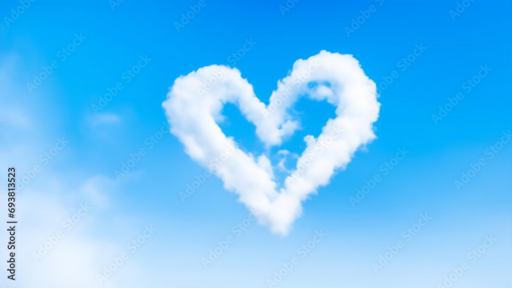 heart shaped cloud in the blue sky heart shaped cloud in the blue sky