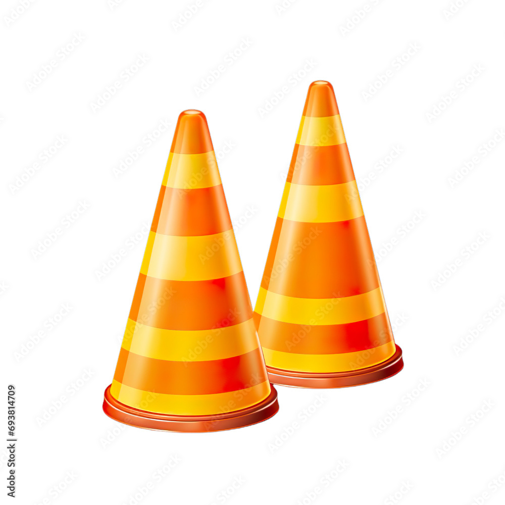 Set of two traffic isolated on transparent background. Set of two traffic isolated on transparent background.
