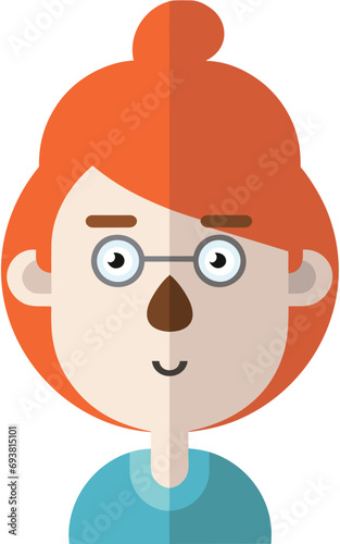 person wearing glasses