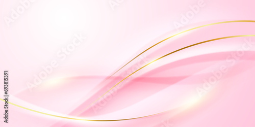 pink background design With luxurious effect elements Vector illustration
