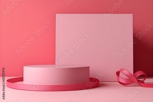 Abstract Background  Mock Up Scene Geometry Shape Podium for Product Display. 3d Rendering.