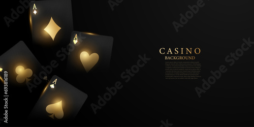 Beautiful casino background design for web, templates, banners, your business, vector illustration.