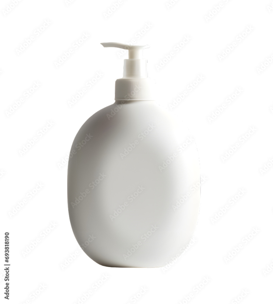 White empty cosmetic liquid dispenser bottle of soap, lotion, shampoo or shower gel mock up isolated on transparent background White empty cosmetic liquid dispenser bottle of soap, lotion, shampoo or shower gel mock up isolated on transparent background