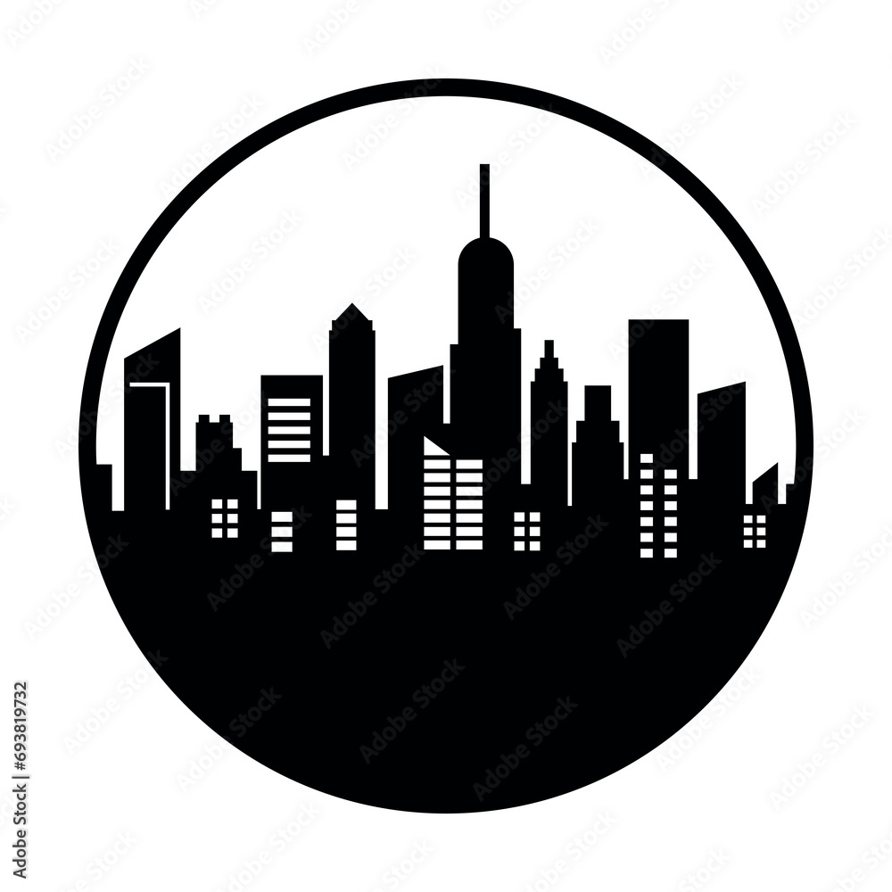 City black logo on white background