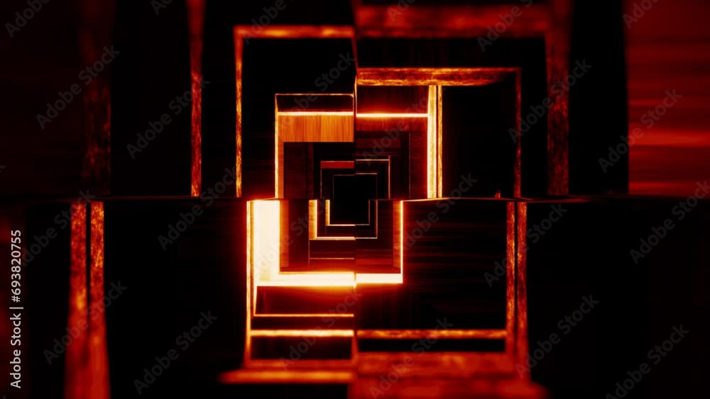 abstract futuristic tunnel animation, 4k vj dj music loop background