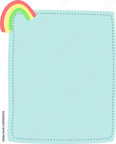 Hand drawn label sticky notes