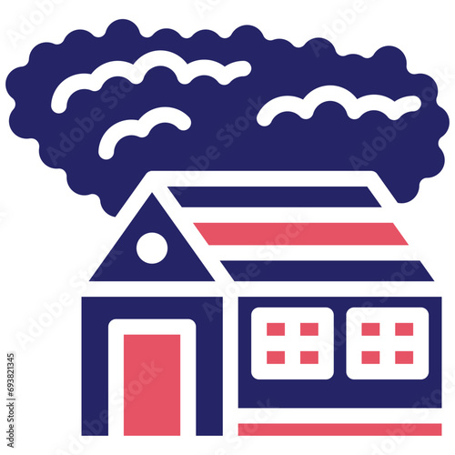 Cabin Landscape Icon